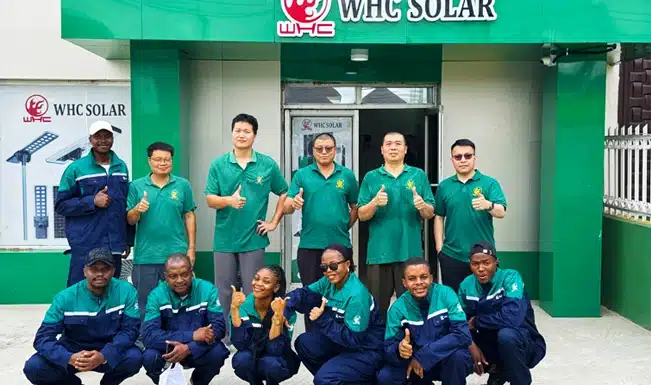WHC technical support team in West Africa