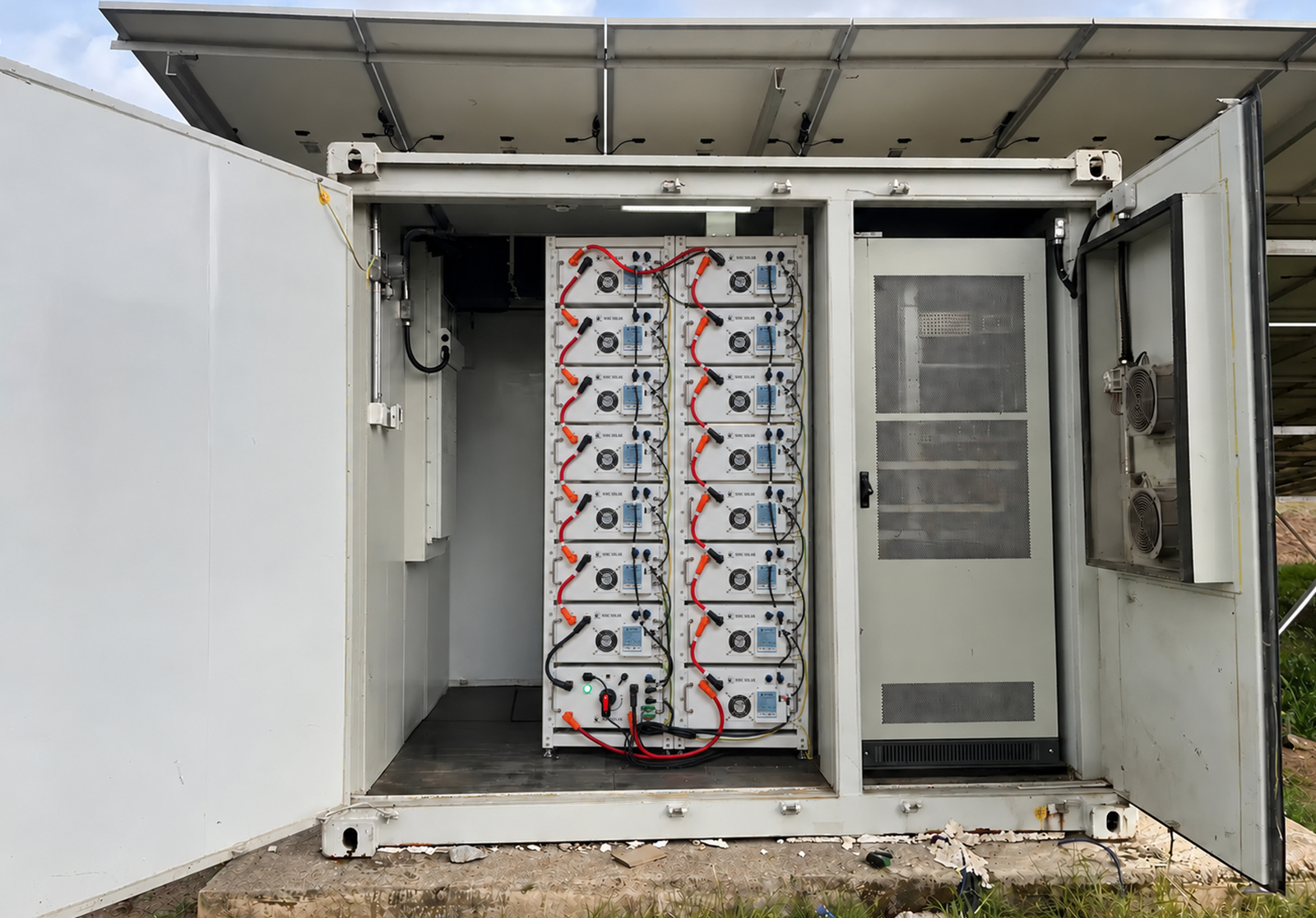 Containerized power system for a hospital solar project