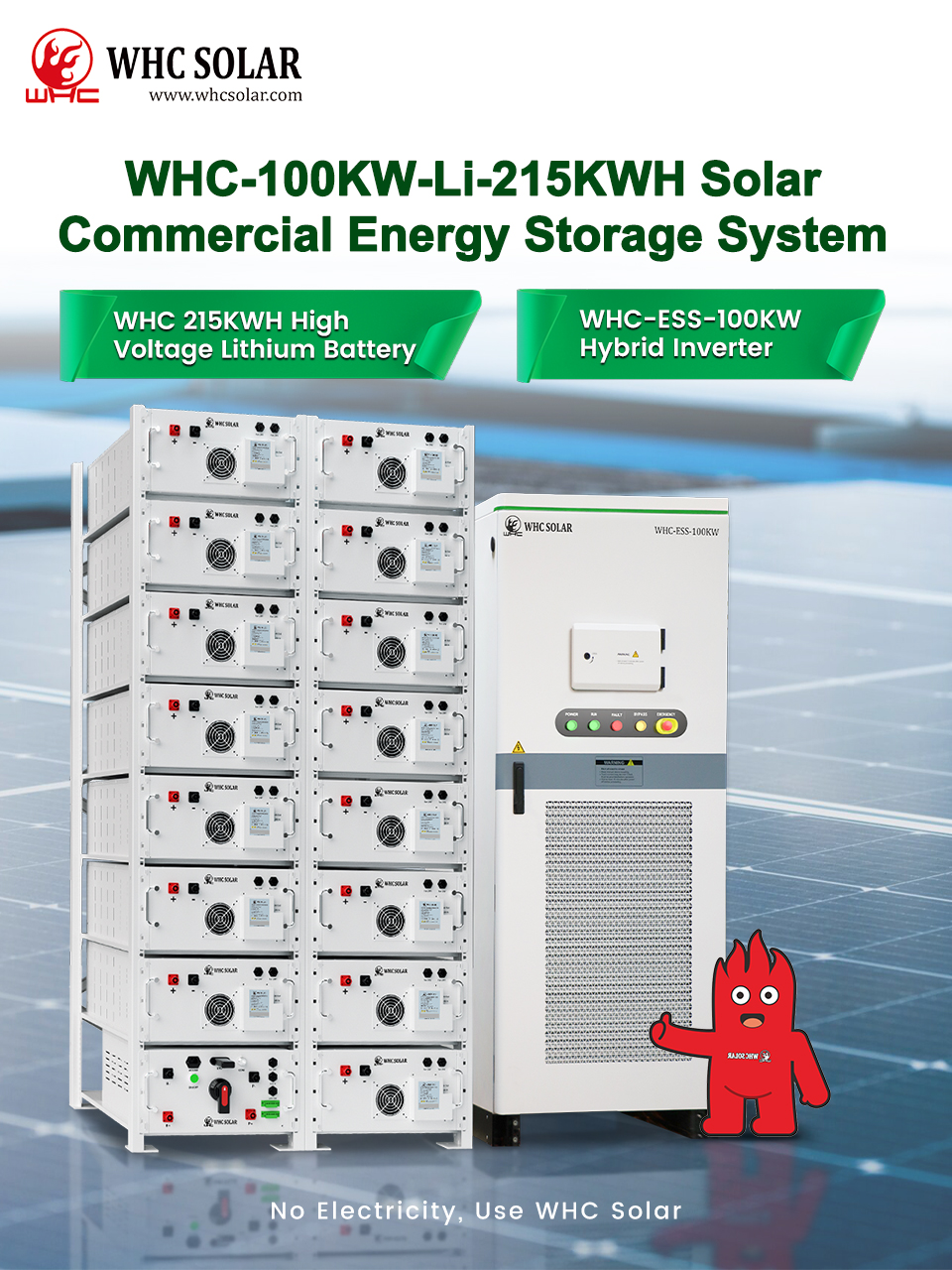 100kW solar energy storage system for school backup power and diesel reduction