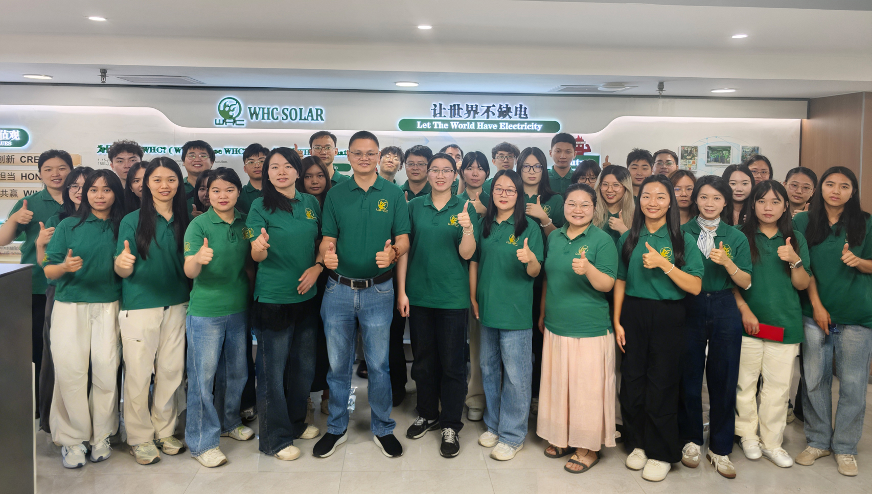 WHC Solar engineering and manufacturing team