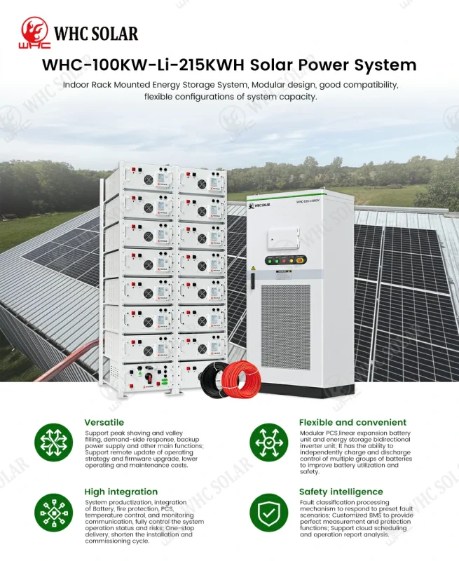 commercial energy storage system with PV battery PCS EMS and diesel generator for buildings