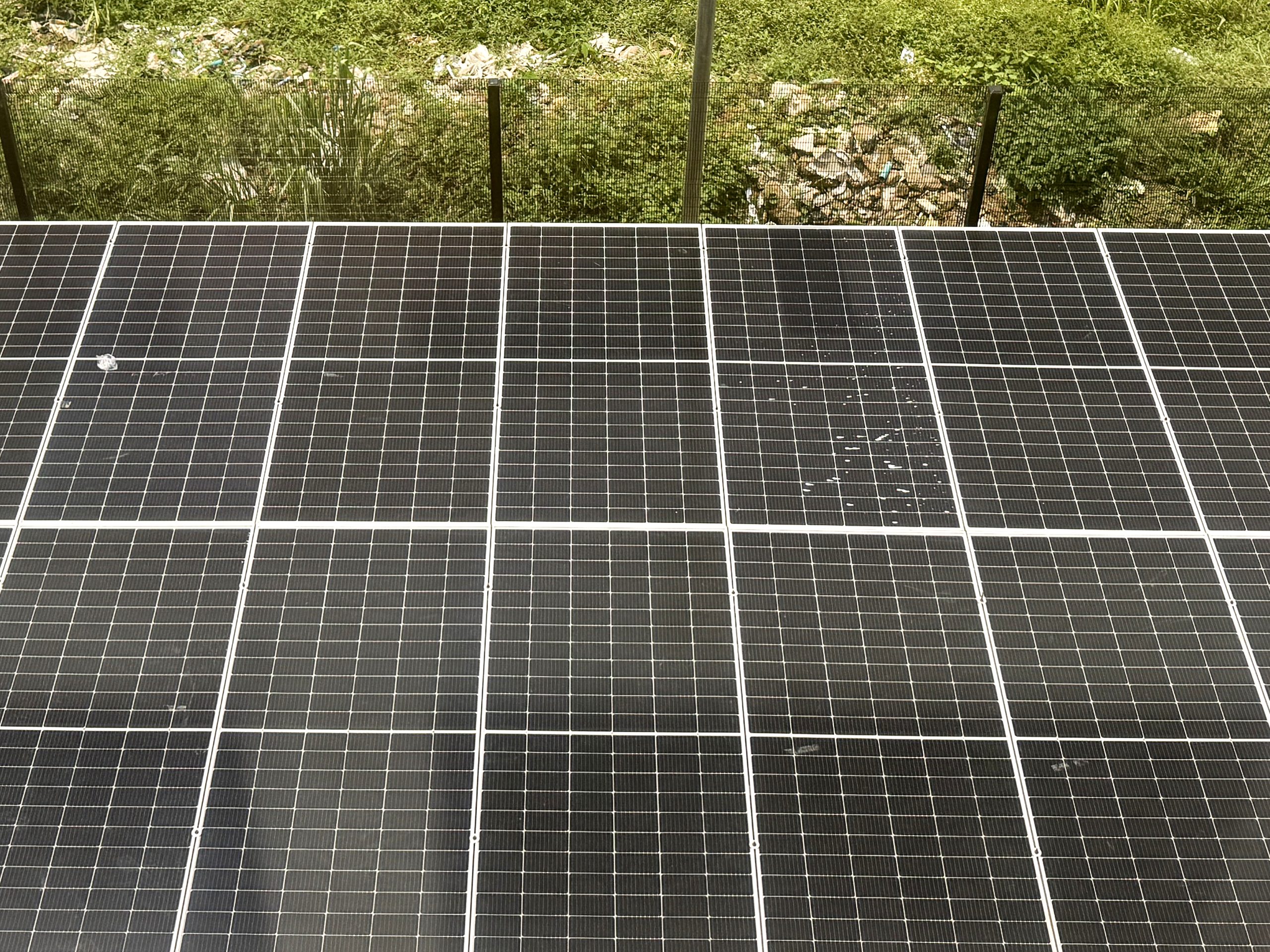 Solar panel array for a hospital power project in Ibadan Nigeria