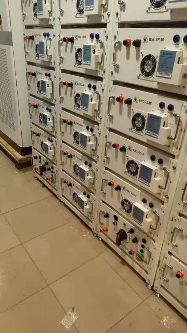 Lithium battery modules for a rooftop solar power project in Abuja